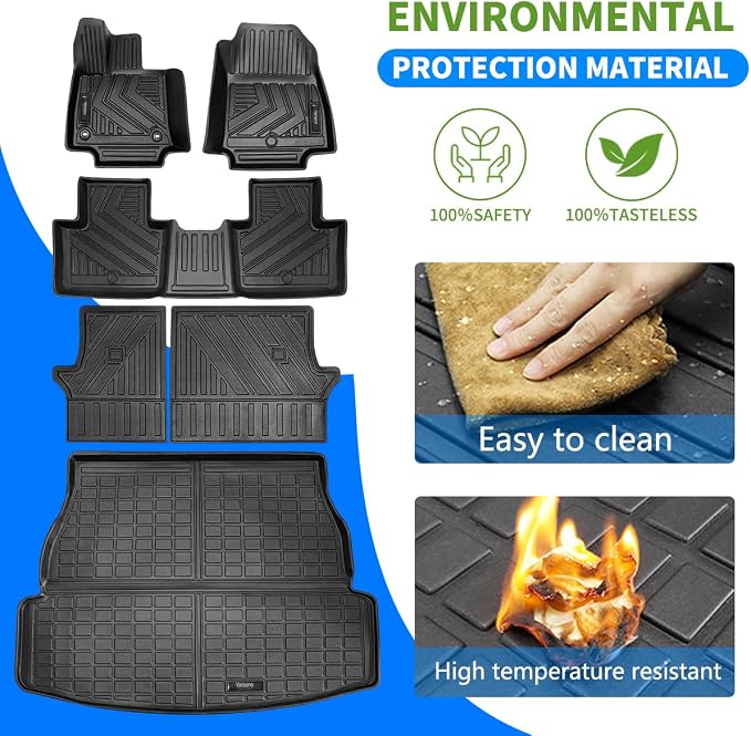 Vanseno Floor Mat & Cargo Liner & Backrest Mat Compatible - Image 6