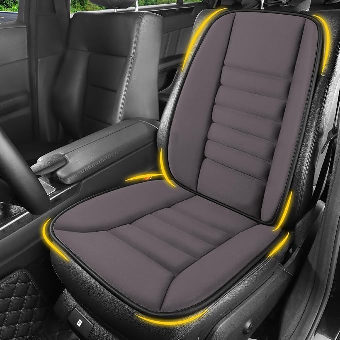 Car Seat Cushion with Back Support Pillow, Comfy Lumbar Support & Seat Cushion by LoftyAim