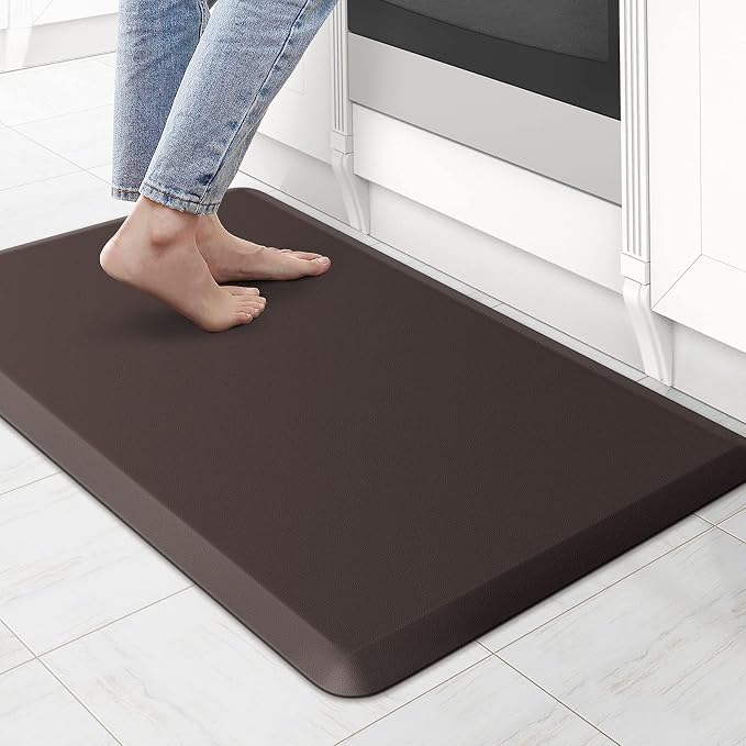 KitchenClouds Kitchen Mat Cushioned Anti Fatigue Rug 17.3"x28" Waterproof Non by KitchenClouds