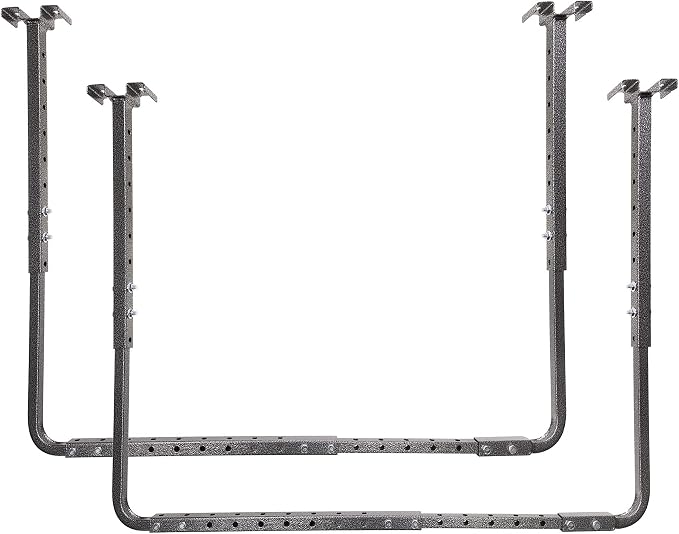 80844-10 34 in. x 26 in. Adjustable Garage Ceiling Mount Storage Rack Kit by Hyloft