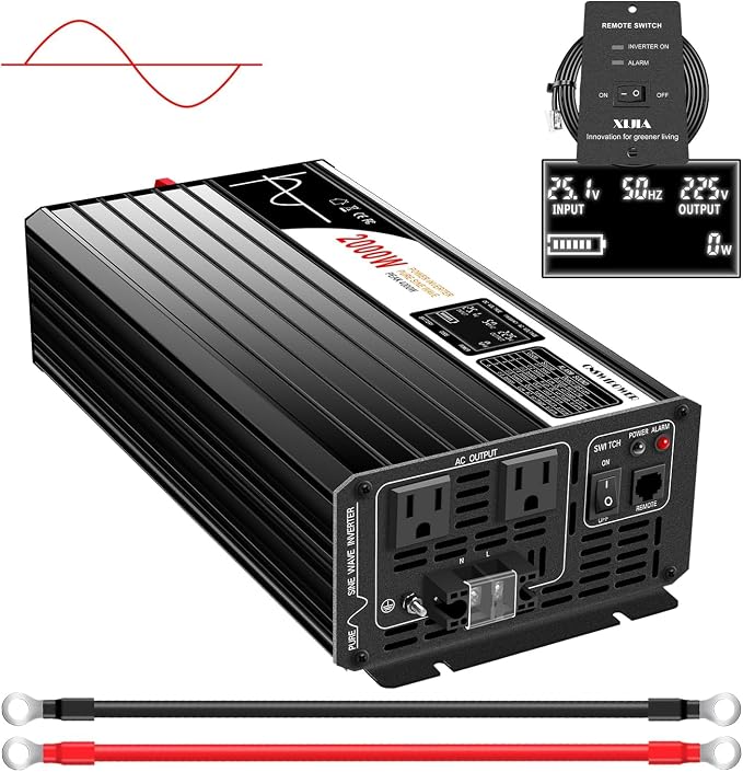 Xijia Pure sine Wave Inverter 2000W 48 Volt dc to 120 Volt ac Inverter rv by XIJIA