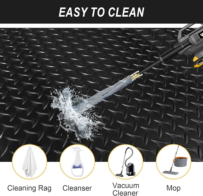 7.5x25 FT Garage Floor Mat, 2.8mm Thickened Flooring Roll - Image 5