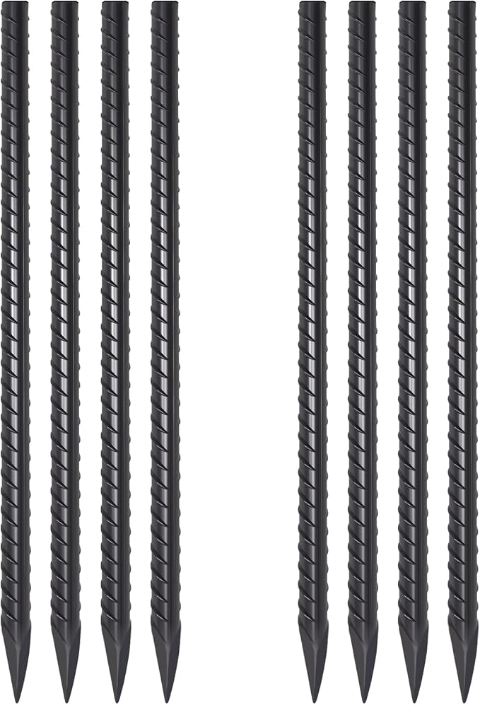 VVOKGO Rebar Stakes 24 Inch Ground Straight Concrete Form Stakes Heavy Duty by VVOKGO