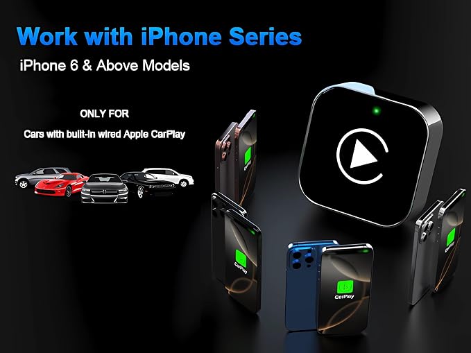 Wireless CarPlay Adapter for iPhone, 2025 Upgrade Convert Wired to Wireless - Image 6