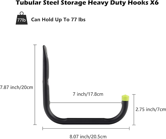 Intpro Garage Organization Hooks Heavy Duty Garage Storage Utility Wall Hooks - Image 4