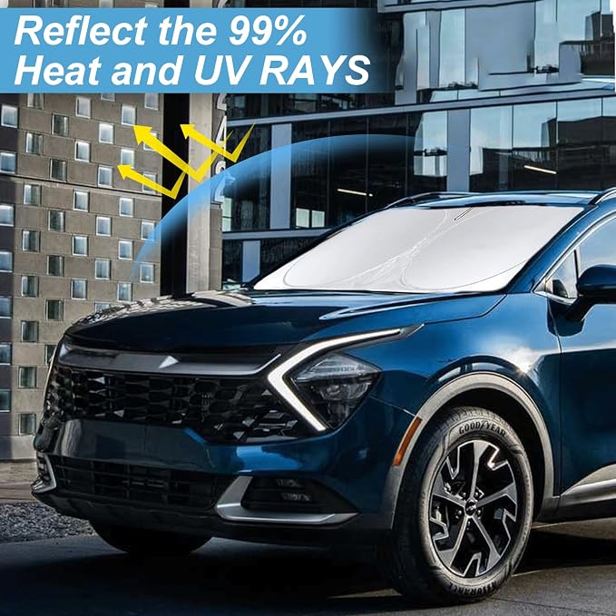 Custom Fit Sportage Windshield Sunshade - Image 2