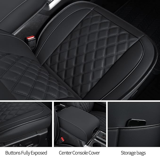 LUCKYMAN CLUB F150 Faux Leather Seat Covers Fit - Image 4