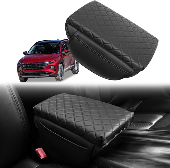 Center Console Armrest Cover for Hyundai Tucson 2022 2023 2024 2025 Armrest Box by BreTrewri