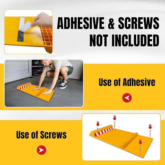 2 Pack Parking Mats for Garage Floors, 21.6" x 11" x 1.9" Heavy Duty Garage Car - Image 5