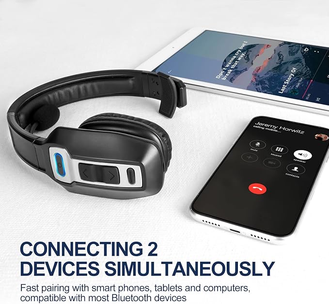 Trucker Bluetooth Headset, V5.2 Wireless Headset - Image 4