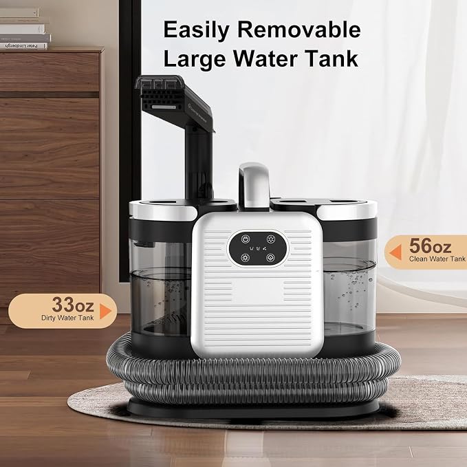 Upholstery Steam Cleaner for Couch & Furniture – 1650W 15KPa Powerful Suction - Image 6