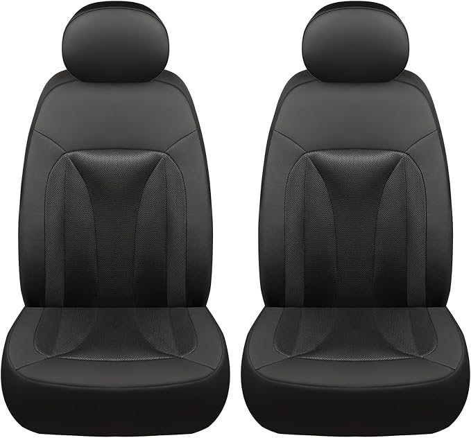 GIANT PANDA 2 Pcs Front 3D Air Mesh Car Seat Cover Custom Fit Ford F150 F250 - Image 9