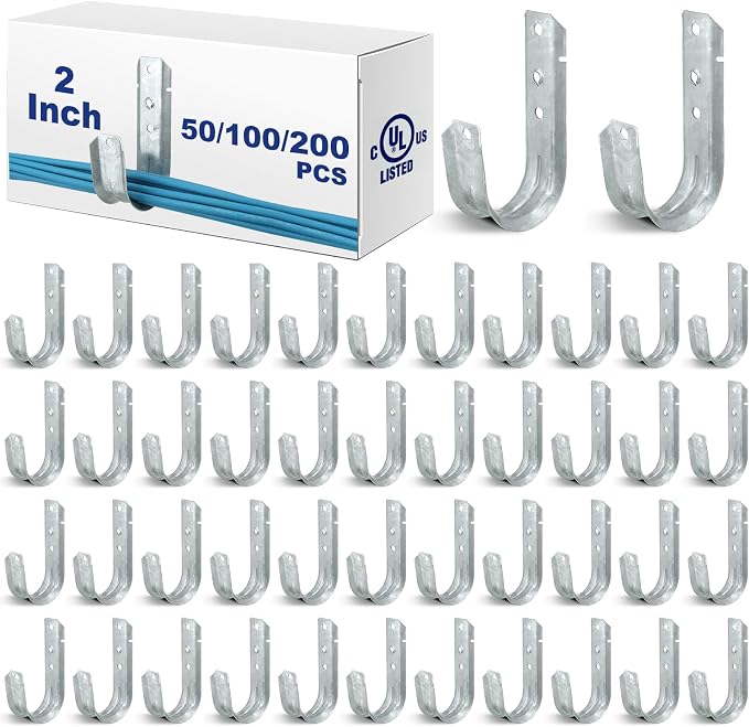 Gisafai 50 Cable Support J Hook, Cable Hooks by Gisafai