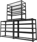 Storage Shelves Heavy Duty, 5-tier Adjustable Metal Industrial Utility Shelf by ROOMTEC