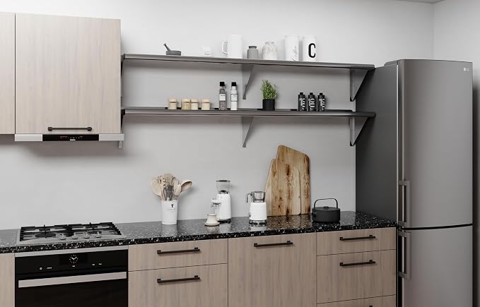 AmGood 72" Long X 12" Deep Stainless Steel Wall Shelf | NSF Certified | - Image 7