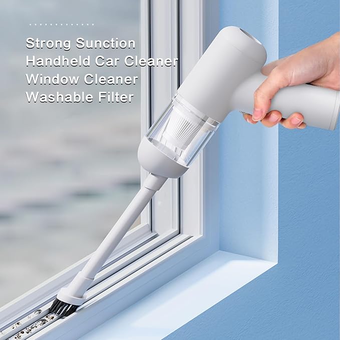 Car Vacuum Portable Handheld Vacuum Cordless Mini Cleaner Type-C Charge - Image 3
