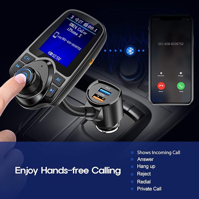 Nulaxy Bluetooth FM Transmitter - Image 4