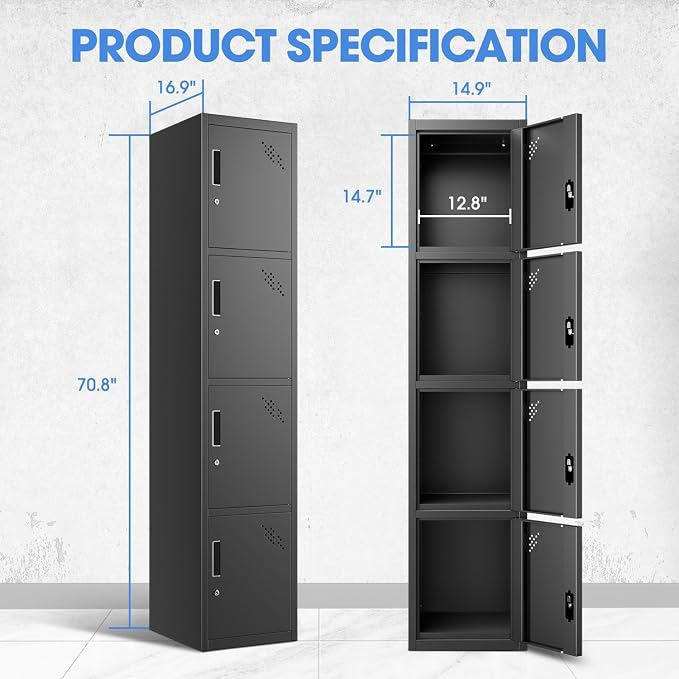 DNA MOTORING Metal Storage Cabinet - Image 2