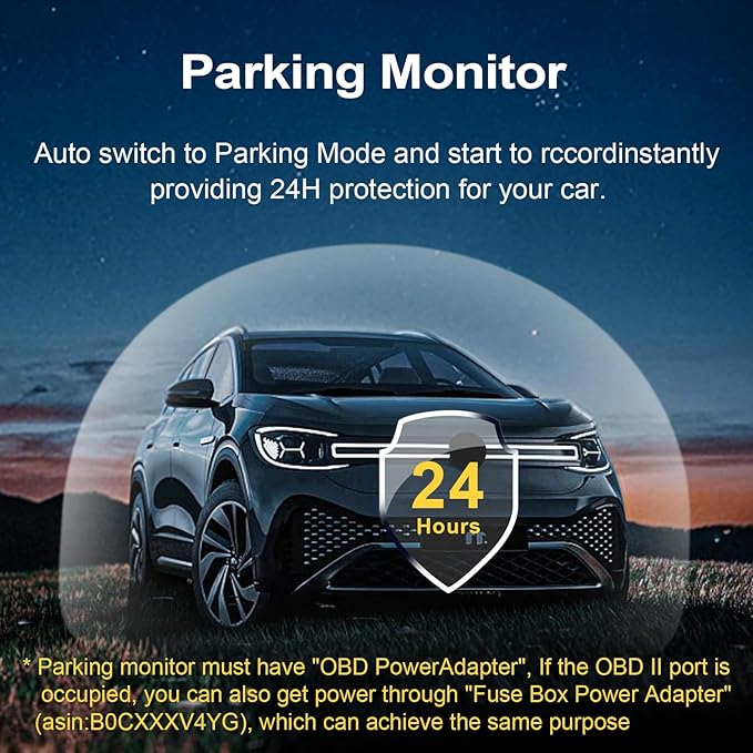 Front 4K & Rear 1080P Dash Cam Custom fit - Image 7