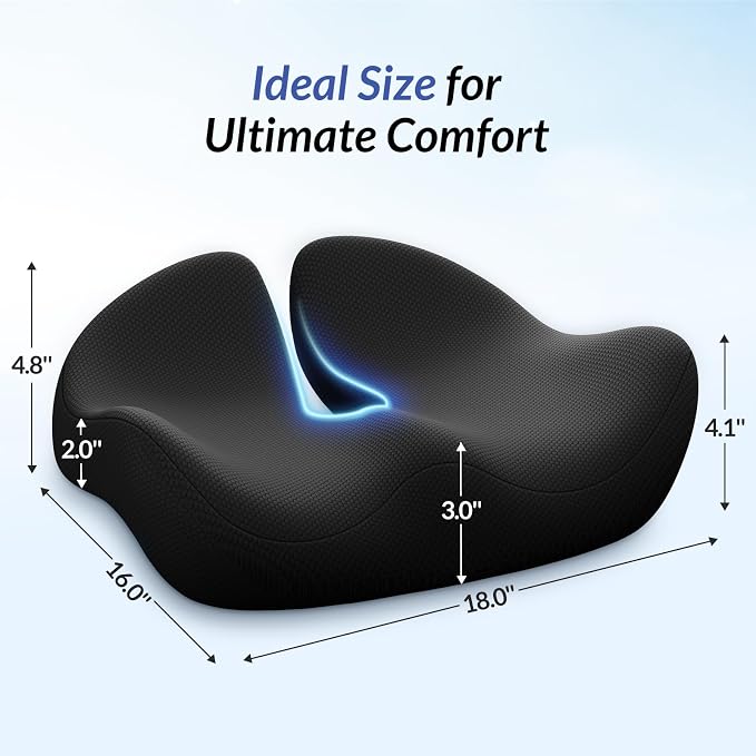 ZIKEE Pioneering Seat Cushion for Pressure Relief, Ergonomic Office Chair - Image 7