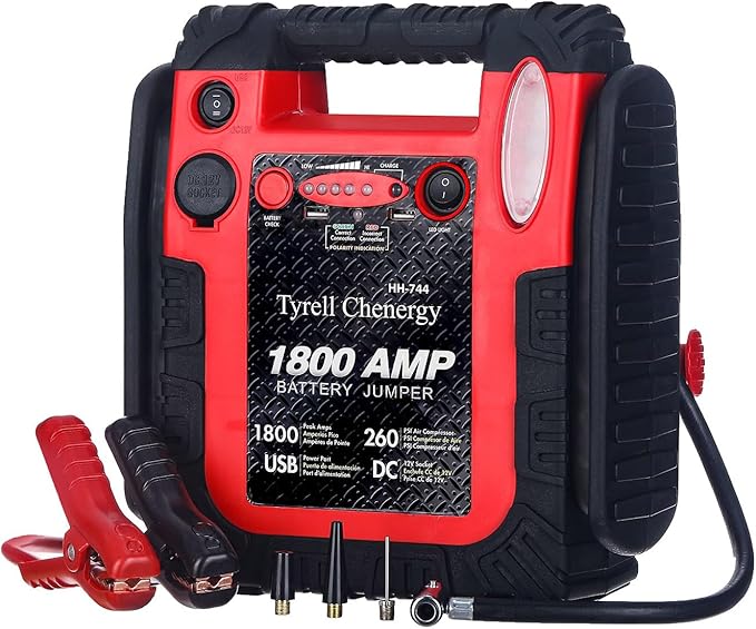 New Upgrade 1800A Car Battery Jump Starter by TyrellChenergy
