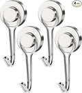 MIKEDE Magnetic Hooks, 40LB Strong Neodymium Magnet Hooks Heavy Duty, Magnetic by MIKEDE