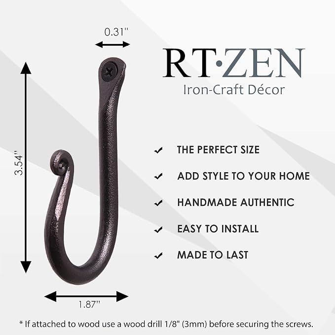 RTZEN Wall Mount Hook Set - Image 8