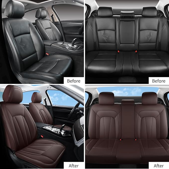 Leather Car Seat Covers, Sedans and Trucks, Waterproof and Breathable - Image 6