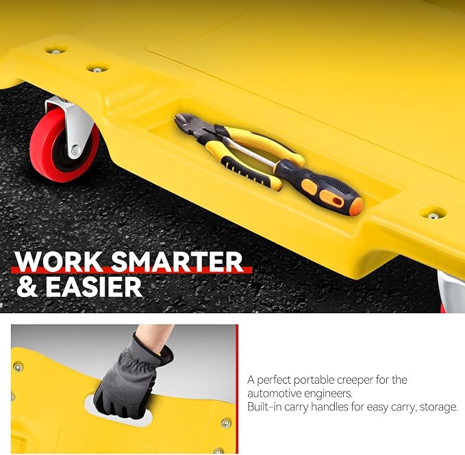 Auto Dynasty 36 Inches Mechanic Creeper, Automotive Garage Repair Low Profile - Image 4