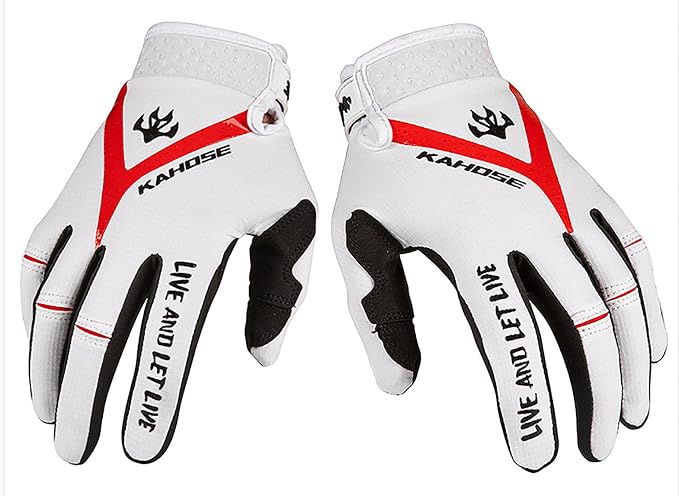 Dirt Bike Motorcycle Gloves for Men Women Finger Touchscreen Motorbike Gloves by QUENLOOP