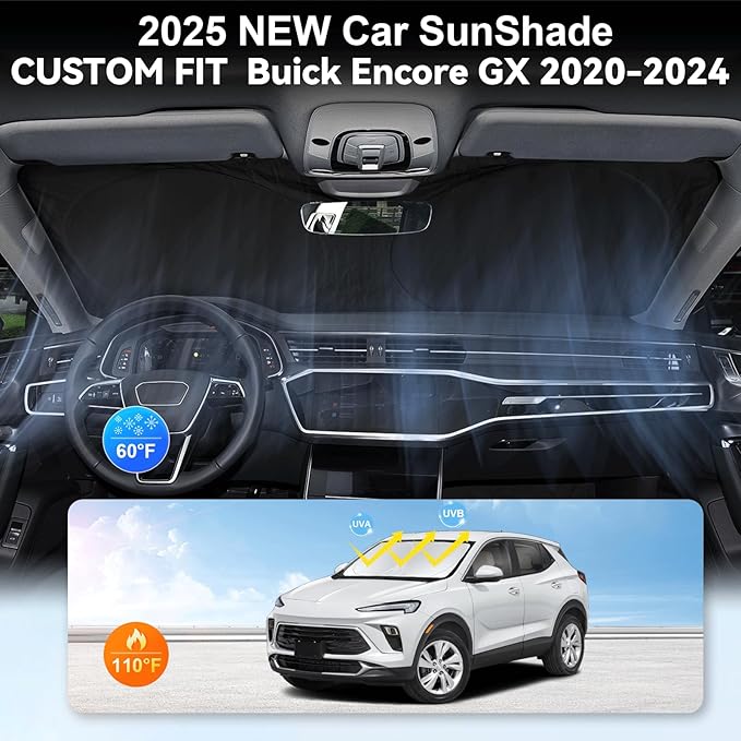 Custom fit Encore GX Windshield Sunshade - Image 4
