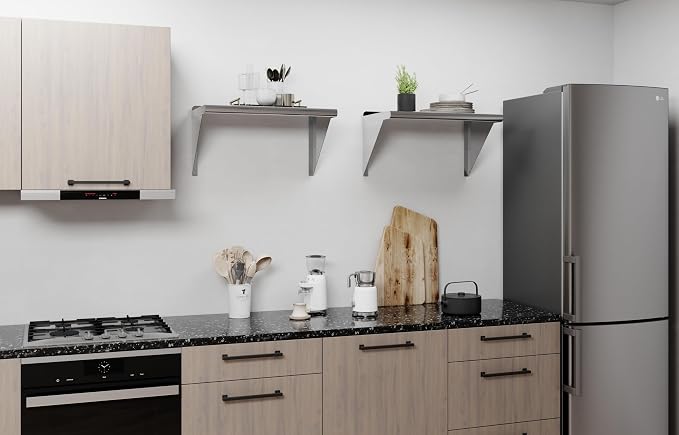 AmGood 24" Long X 14" Deep Stainless Steel Wall Shelf | NSF Certified | - Image 6