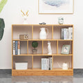 Maydear 47.24” Bamboo Bookshelf, 10 Cube Bookshelf by Maydear