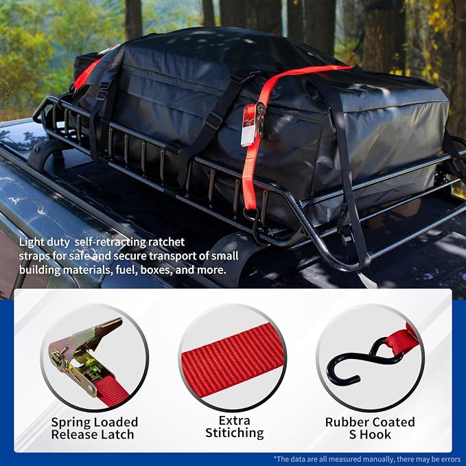 Roof Rack Basket 51" X 36" X 5" Rooftop Rack Cargo Carrier Universal, - Image 6