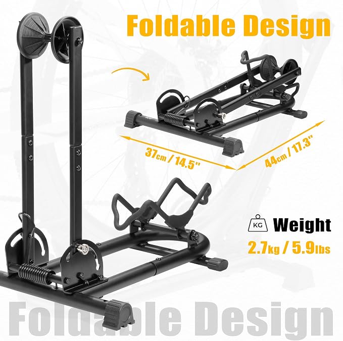 BikeHand Foldable Bike Stand Floor Rack | Sturdy & Durable Quick-Fold Design - Image 3