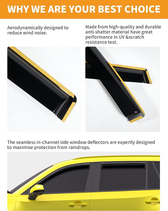 in-Channel Window Rain Guards Fit - Image 5