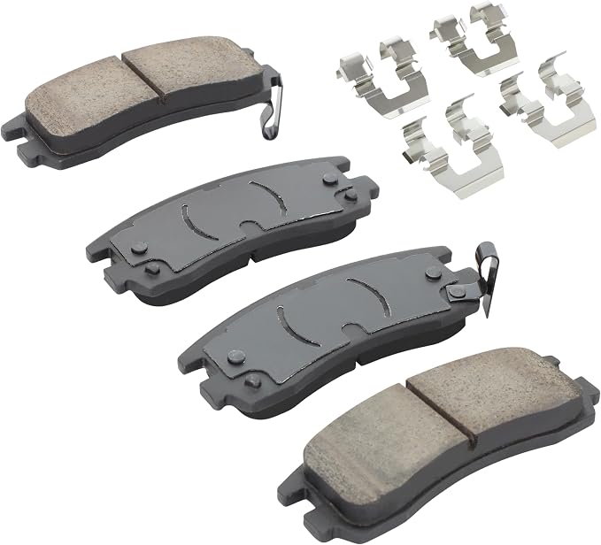 Premium Ceramic Rear Brake Pads Compatible - Image 2