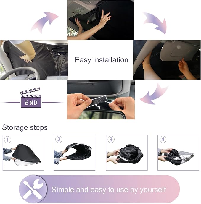 LUWU for 2024 2025 Land Cruiser 250 & 2024 2025 Lexus GX550 Windshield Sun - Image 6