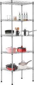 BestOffice 5 Tier Garage Shelving Heavy Duty Metal Shelves 17”D x 12”W x 48”H by BestOffice