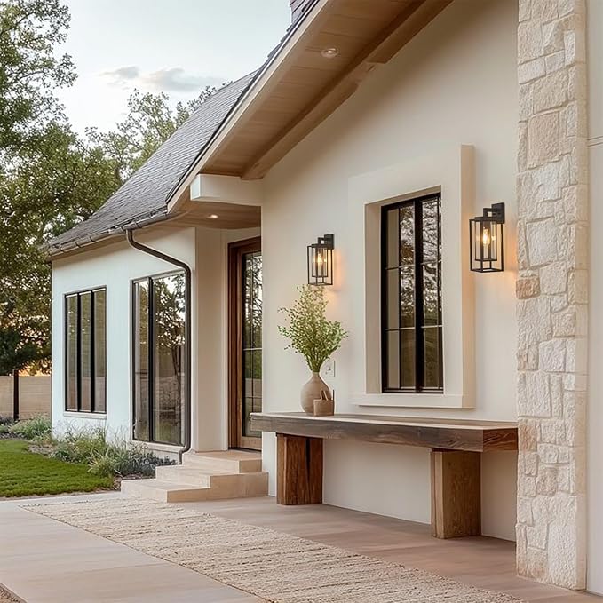 18" Outdoor Wall Light Fixtures Waterproofed Exterior Lantern W/Sturdy - Image 2