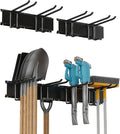 Garage Tool Rack Wall Mount – 32 Inches Heavy-Duty Garden Tool Holder by BJONKZ
