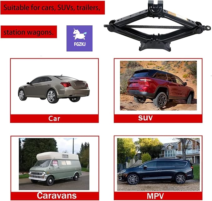 Scissor Jack for Car, Car Jack Kit - Image 4