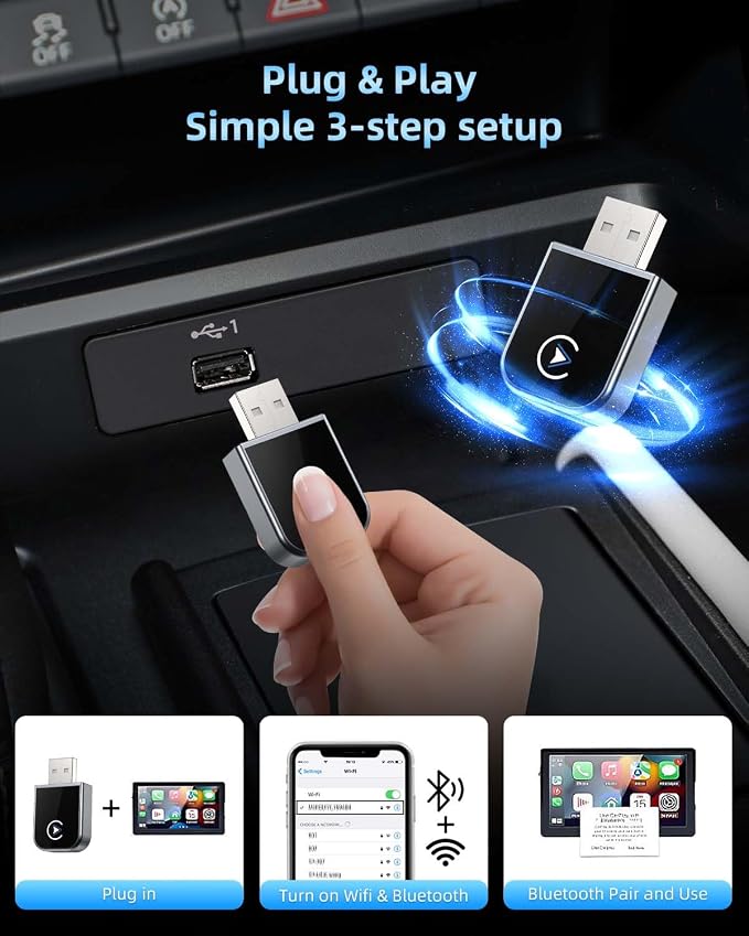 Mini Wireless Carplay Adapter for iPhone - Image 2