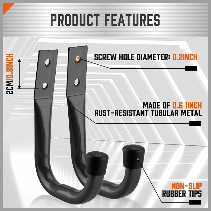 HORUSDY Garage Hooks Heavy Duty - Image 2