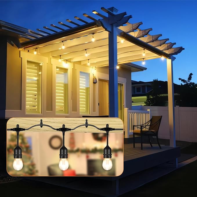 24 Pcs String Light Hooks, Screw in Hooks - Image 3