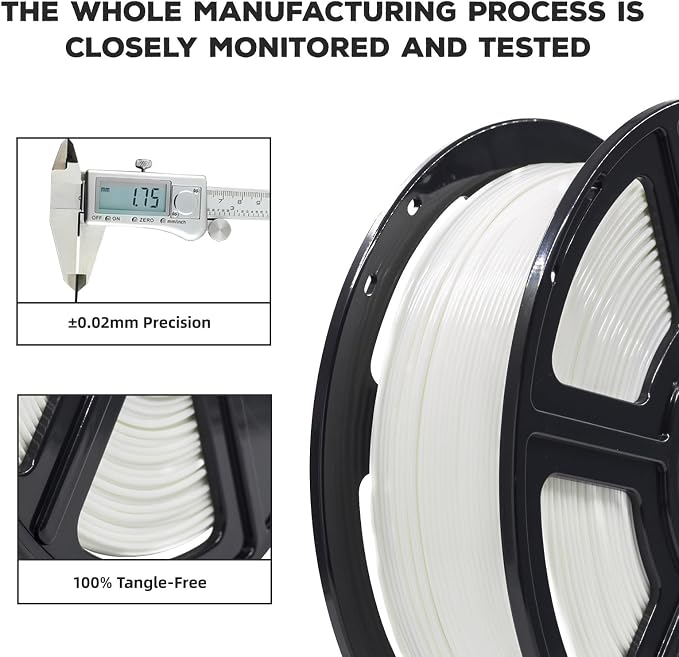 FLASHFORGE PLA Filament 1.75mm, 3D Printer Filament 1kg Spool, Dimensional - Image 3