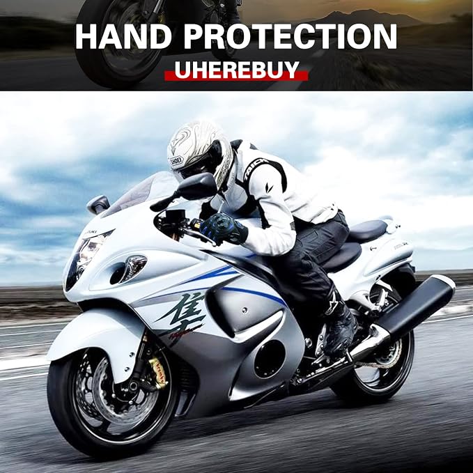 Motorcycle Gloves Touch Screen Full Finger Riding Gloves Knuckle Protection - Image 5