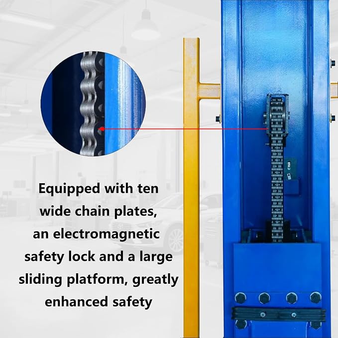 Car Lift Single/2 Post Auto Lifts, 6200/9000/10000LBS Capacity, 240V Hydraulic - Image 6