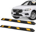 2 Pack Heavy Duty Rubber Parking Curb - 55000 Lb Capacity by TROPOW