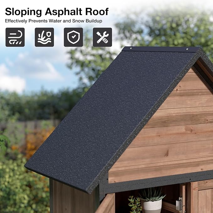Outdoor Storage Shed with Waterproof Roof - Image 4